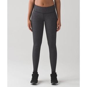 Lululemon Speed up tight heathered black
